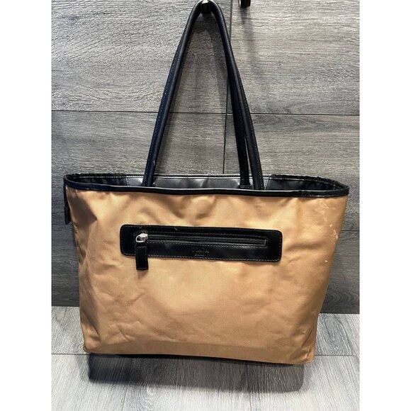 OCABA Paris Lime Reversible shoulder bag Spring Summer Black Brown B000422 - Picture 9 of 12